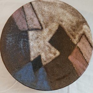 Raku pottery bowl